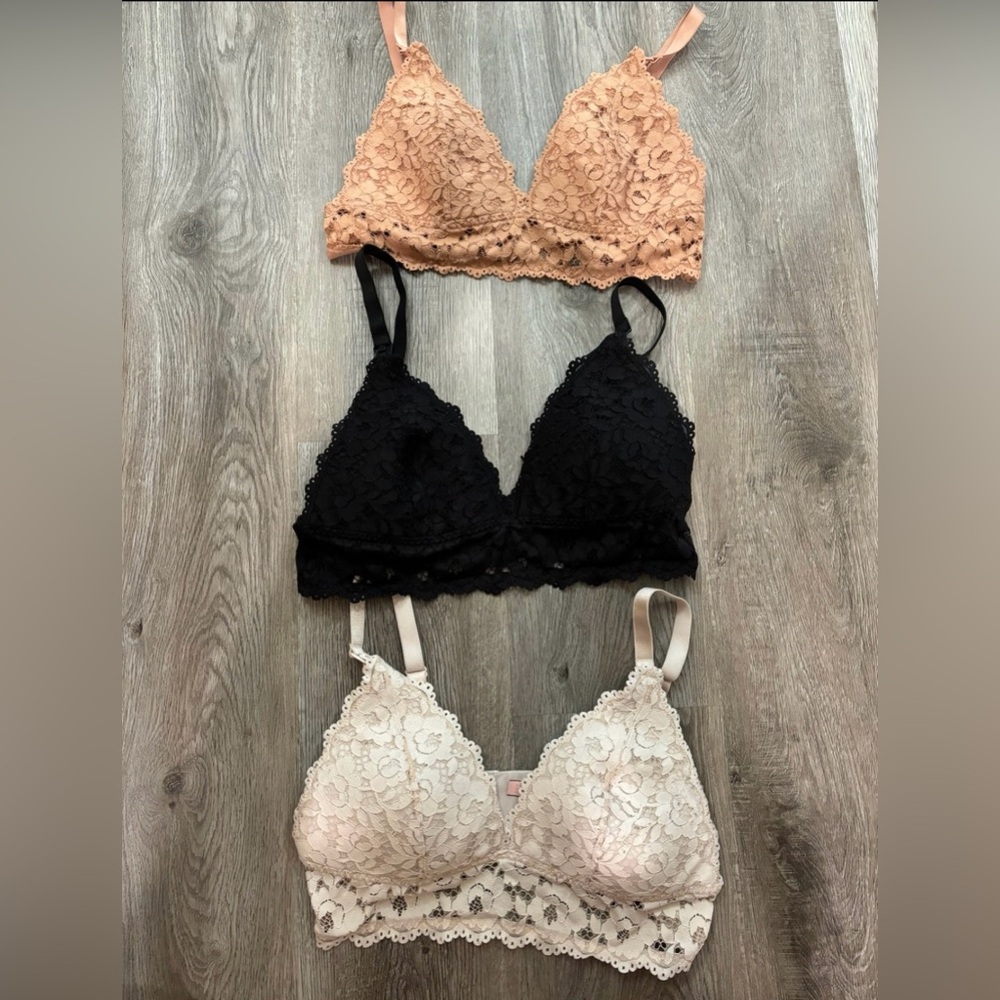 LOT of 3 Momanda lace nursing bras 36C